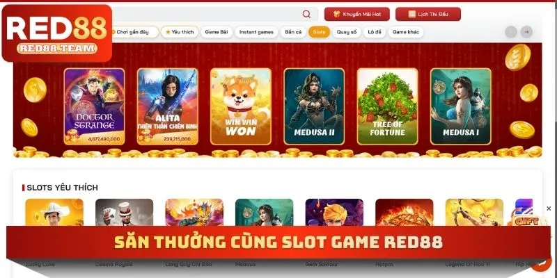 Săn thưởng cùng Slot game RED88